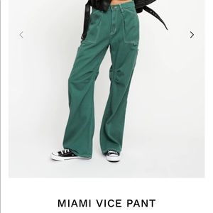 NWT Lioness Miami Vice Pants - Forest Green